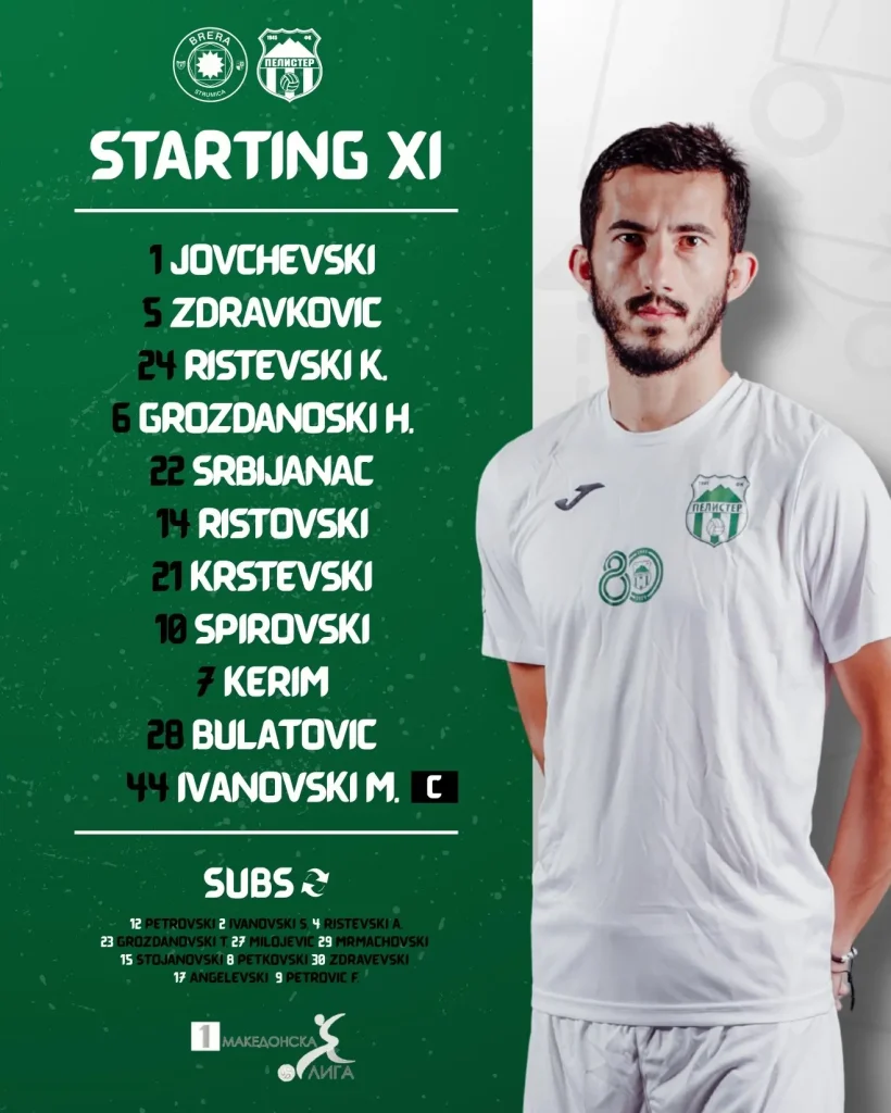 ФК Брера Струмица 0:1 ФК Пелистер Битола 26.04.26